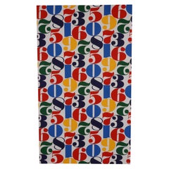 Colgante textil de pared "Números" Circa años 50 a la manera de Alexander Girard