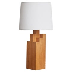 Bonareds Snickeri, lampe de bureau, pin, Suède, 1970