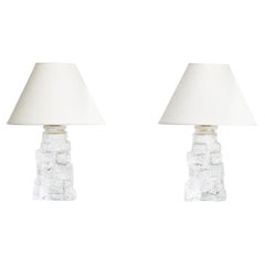 Designer svedese, lampade da tavolo, vetro, Svezia, anni '60