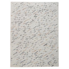 Grigio moderno maculato Beige  Tappeto in lana 9x12'