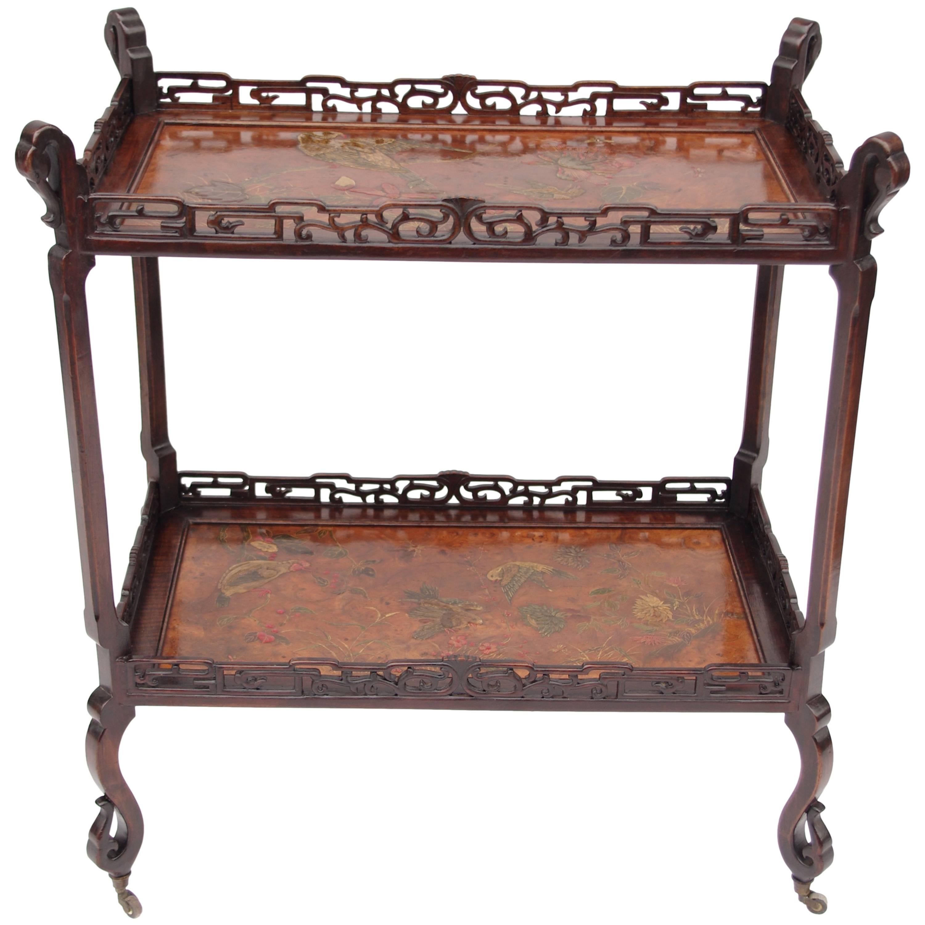 Napoleon III Chinoiserie Lacquer Side Table