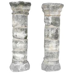 Pair of 17th Century Limestone Columns from a Property in Montpellier, France 8