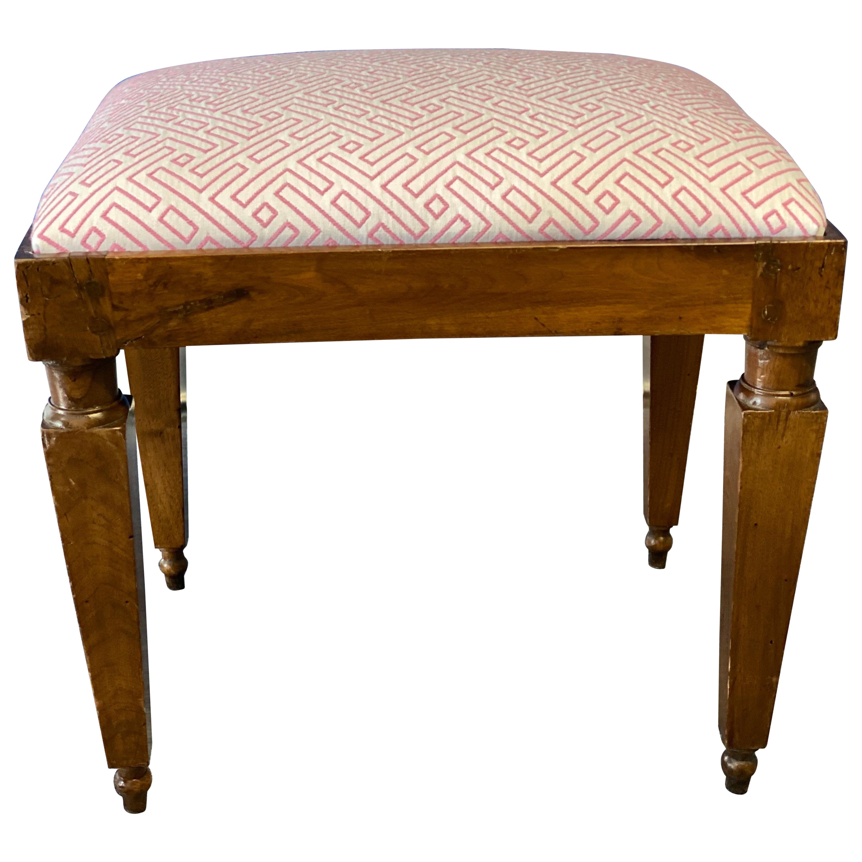 Tabouret provincial français du 19ème siècle