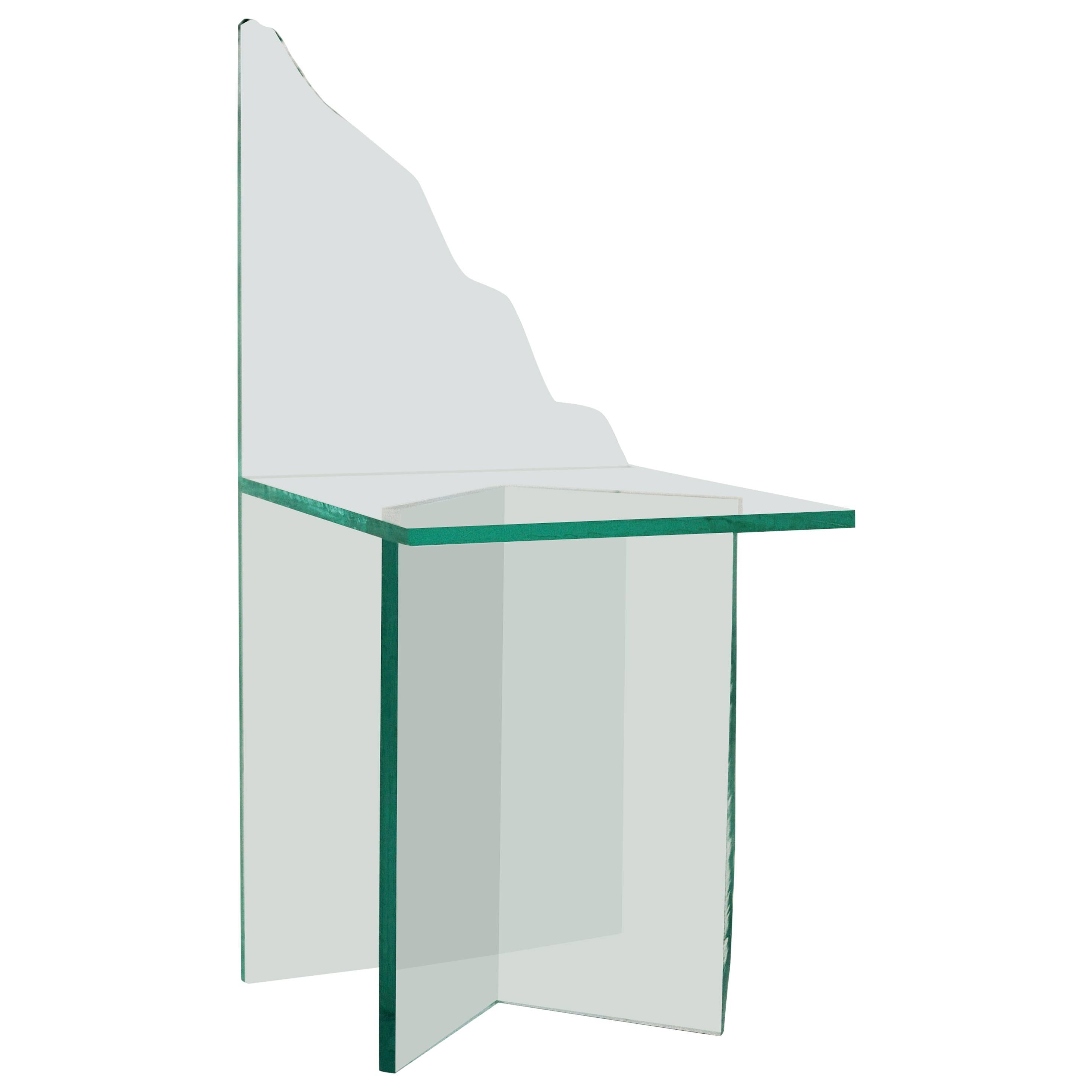 Dreier-Sessel aus Glas von Guillermo Santoma im Angebot
