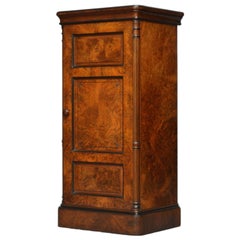 English Victorian Walnut Music Cabinet / Drinks Cabinet