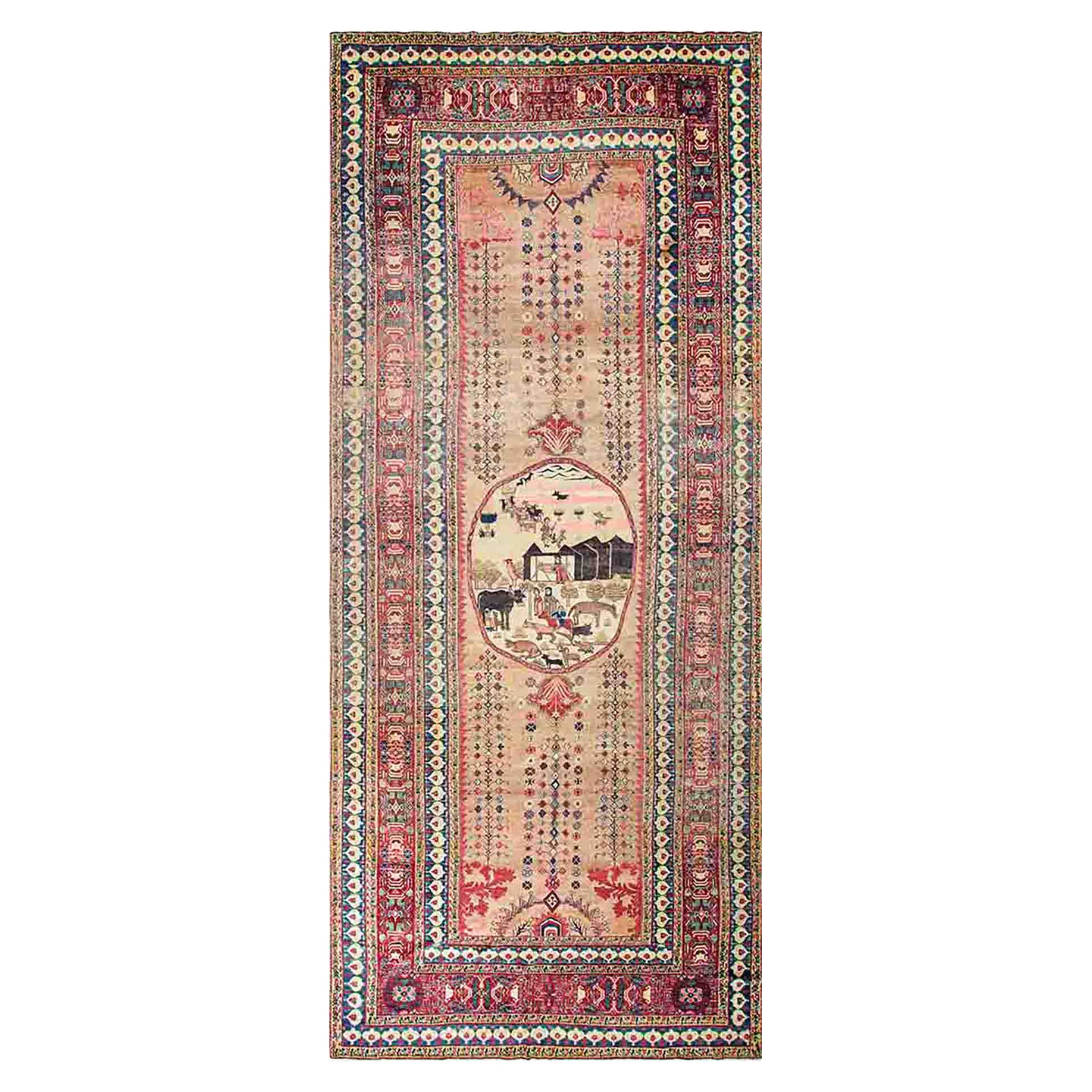 19th Century W. Persian Senneh Carpet 9' 7" x 18' 4"