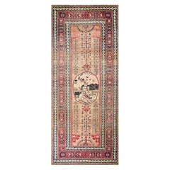 Tappeto senneh persiano del XIX secolo W. 9' 7" x 18' 4"