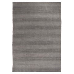 Tapis Kilim Persan Circa 1990 - Laine Brown Taupe Design - 88984