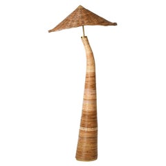 Shroom 002  Rattan Floor Lamp
