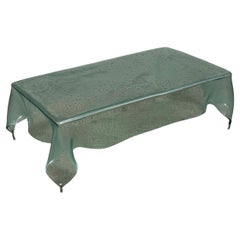 Mesa baja de cristal soplado a mano "Pañuelo" de Murano