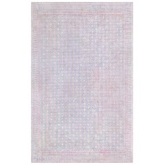 Indischer Agra-Teppich aus Baumwolle von 1900 Doris Leslie Blau