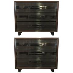 Pair of American 1940s Gentlemen's Chest of Drawers 2