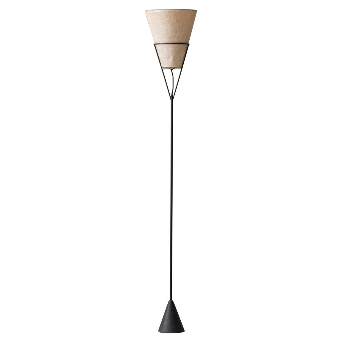 ‘Vice Versa’ floor lamp by Carl Auböck produced by ASEA in Sweden, 1950s.