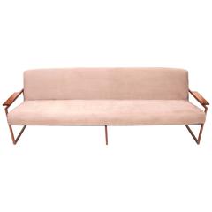 Mid-Century Brazilian Lafer Couch in Jacaranda by Persival Lafer , Brazil , 1960 7
