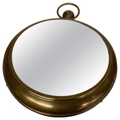 1950's vintage pocket watch wall mirror