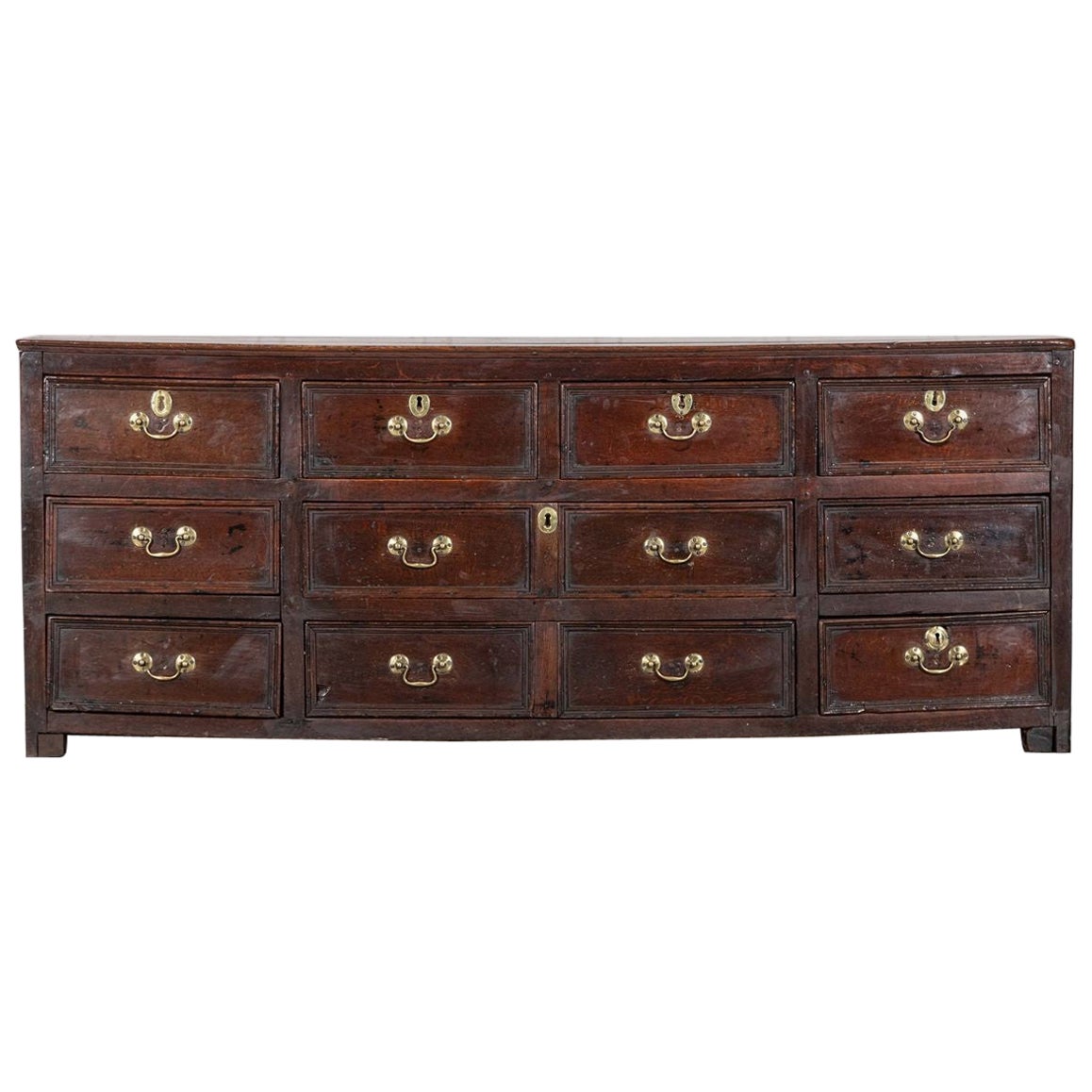 Large 18thC English Vernacular Oak Dresser Base / Counter