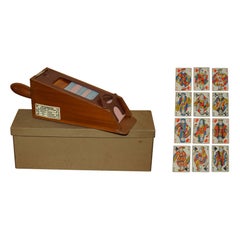 NEW OLD STOCK BOXED ANTiQUE FRENCH LE BANQUIER BACCARAT MIXED CARD DISPENSER