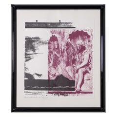 Robert Rauschenberg "Broken Harp" Litografia firmata a matita 24/500 eseguita nel 1989