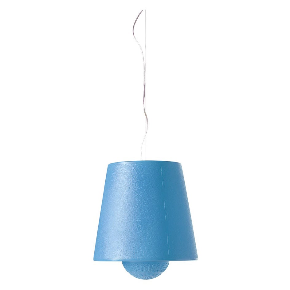 Lampada a sospensione Ali Baba Lanterna azzurra di Giò Colonna Romano