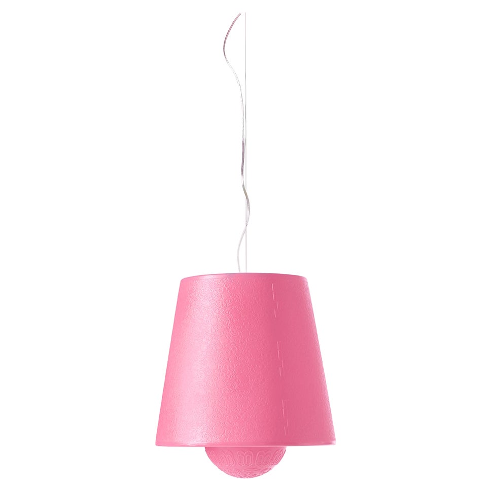 Lampe suspendue Ali Baba Lanterna rose pâle par Giò Colonna Romano