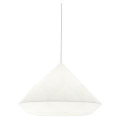 Light White Bijoux 100 Hanging Lamp by Büro Für Form
