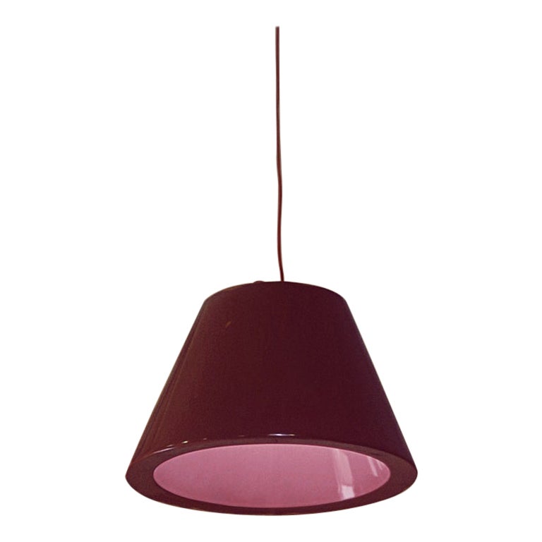 Lampada a sospensione Supreme Red BLN Large di Giò Colonna Romano
