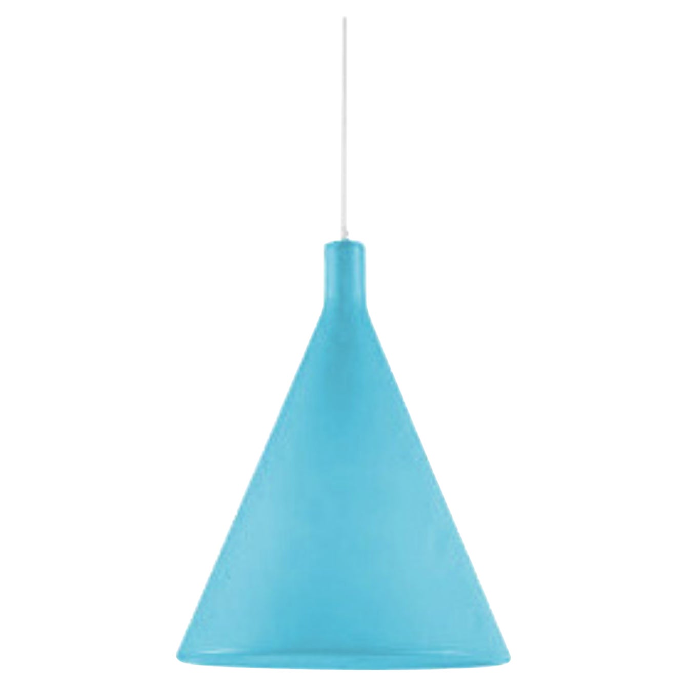 Light Blue Juxt Hanging Lamp by Karim Rashid