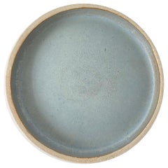 Piatto in ceramica blu smaltato Studio Pottery di Ro Ro, 1960