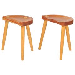 Handcrafted Tripod Studio Stools by Robert Roakes