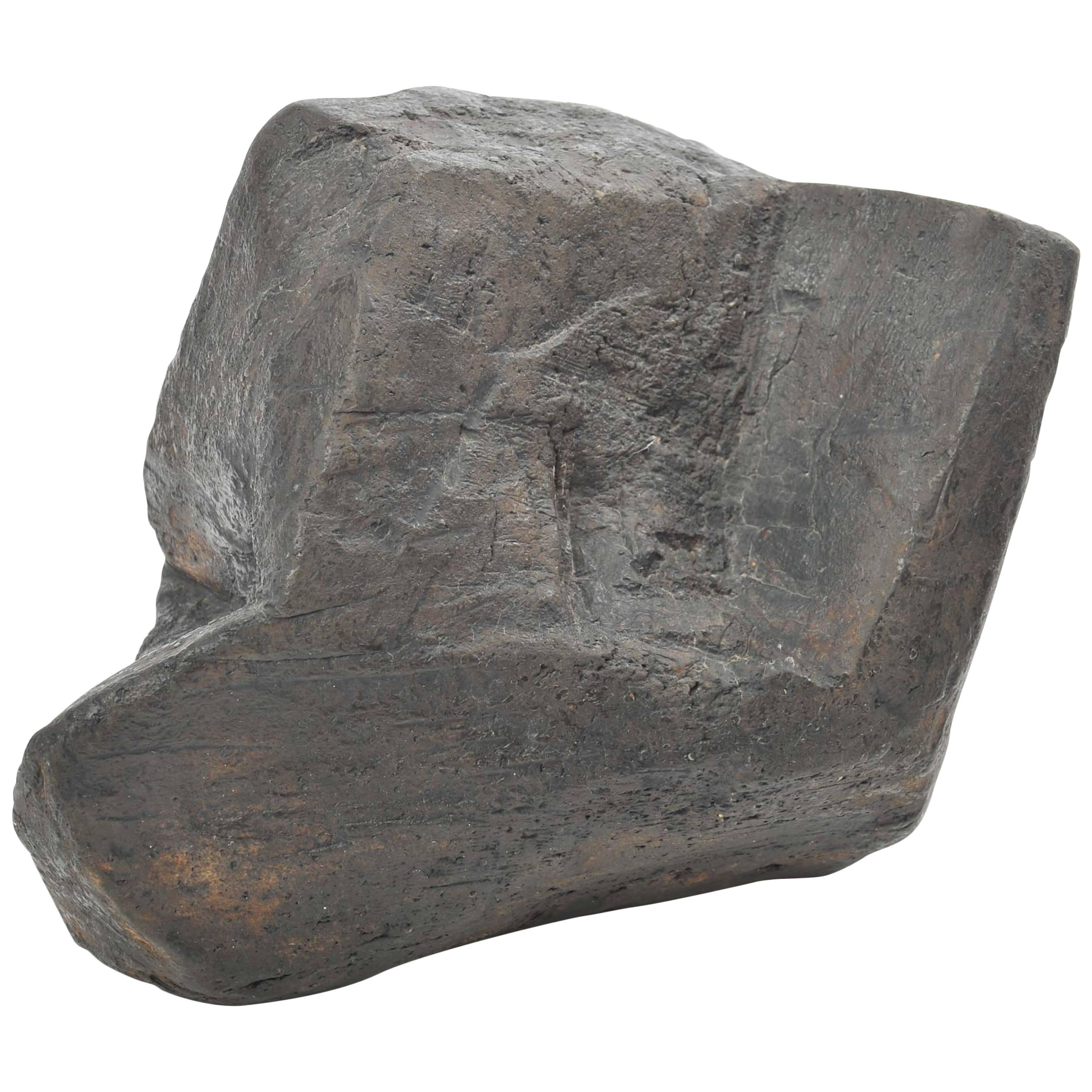 Brian Blow Ceramic Black Rock Sculpture 5