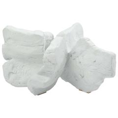 Chalk White Abstract Sculpture by Bryan Blow 2 5