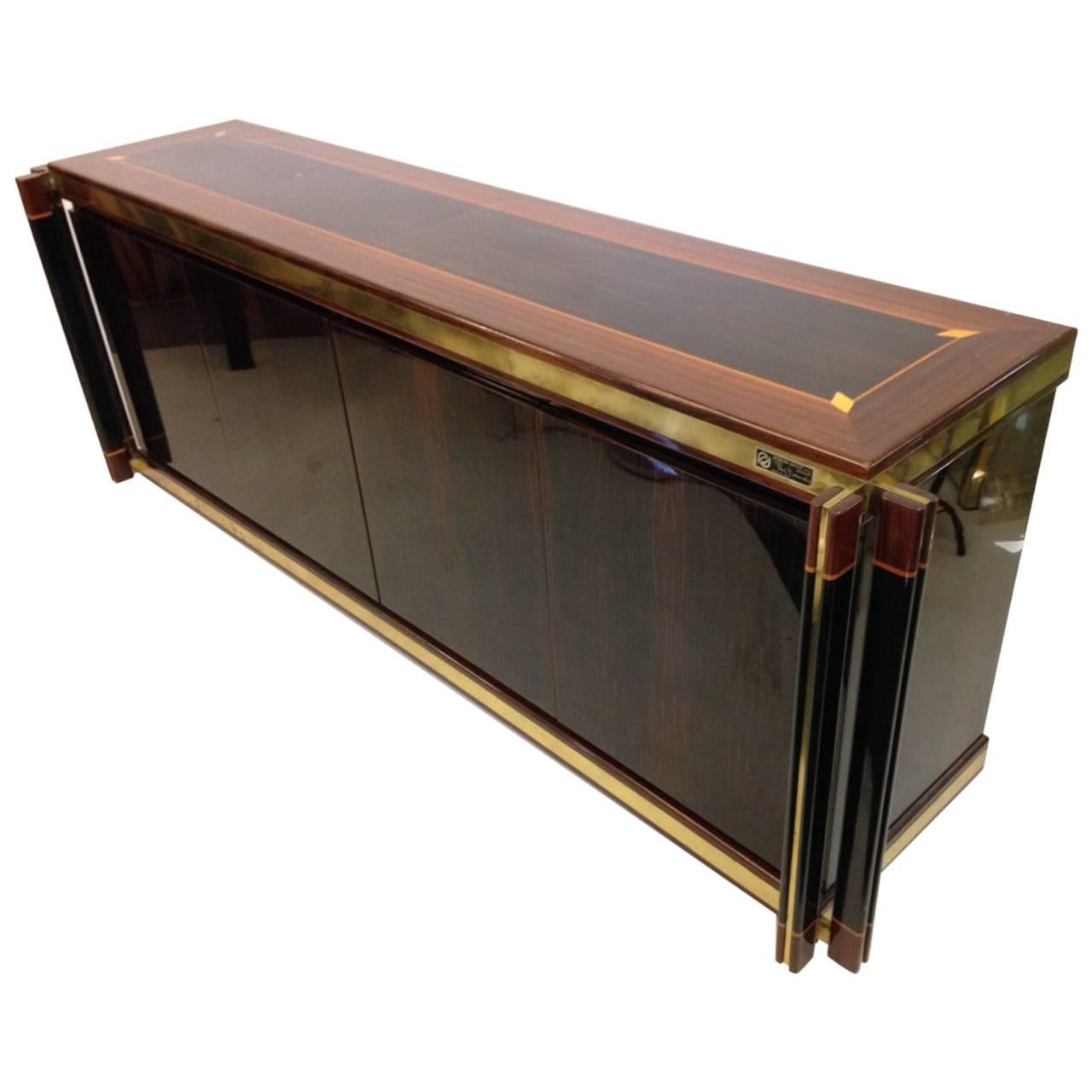 1970's  Madagascar Sideboard by Italian Paola Barracheli for Roman Deco