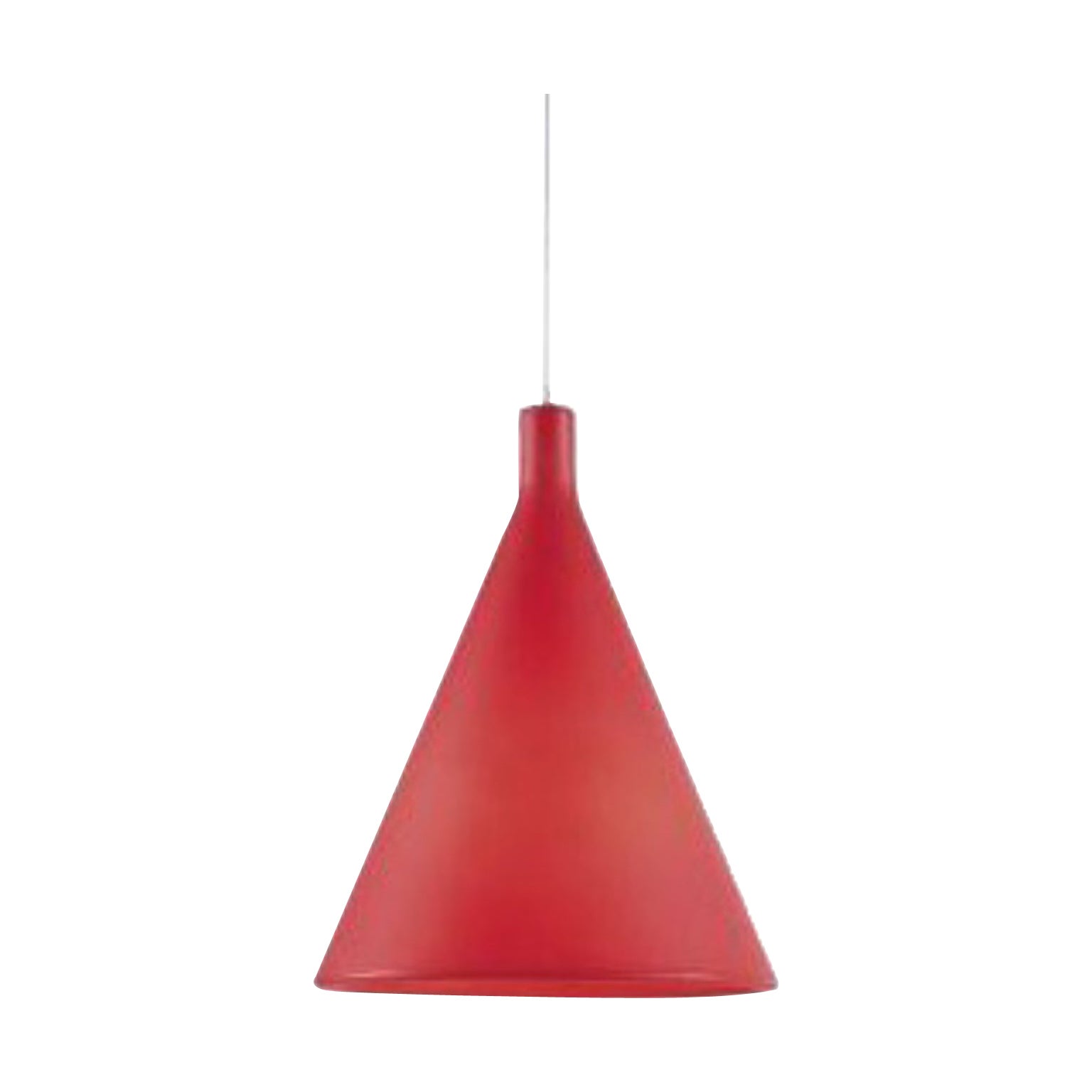 Lampe suspendue Juxt rouge clair de Karim Rashid