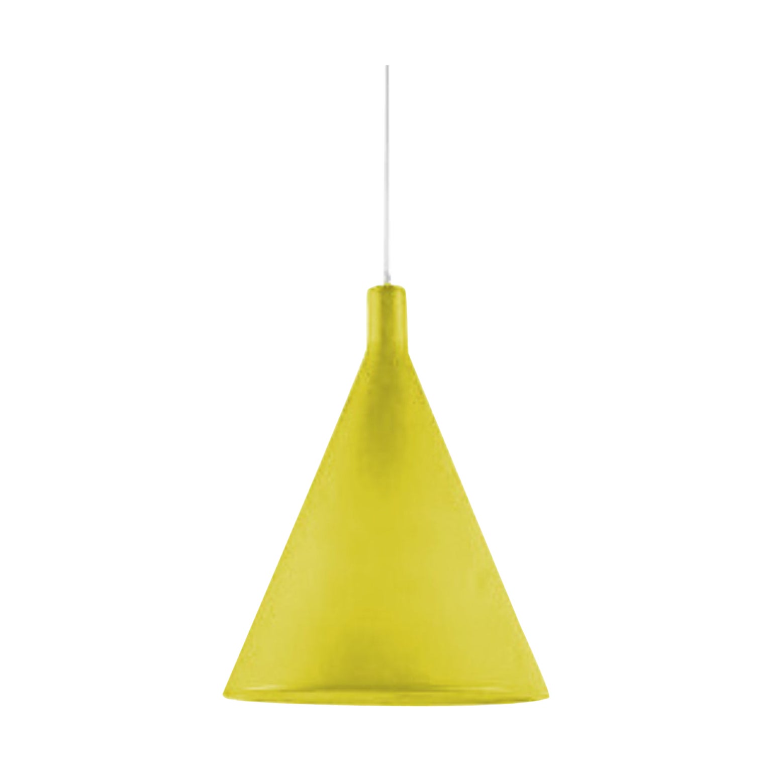 Light Yellow Juxt Hanging Lamp by Karim Rashid