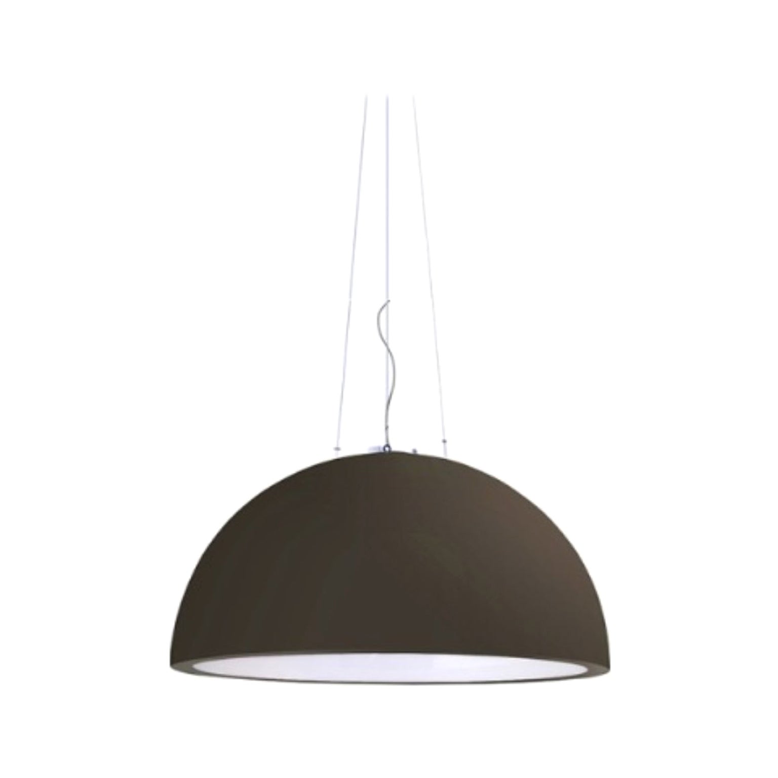 Chocolate Brown Cupole 80 Hanging Lamp by Giò Colonna Romano