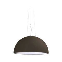Lampada a sospensione Cupole 80 marrone cioccolato di Giò Colonna Romano