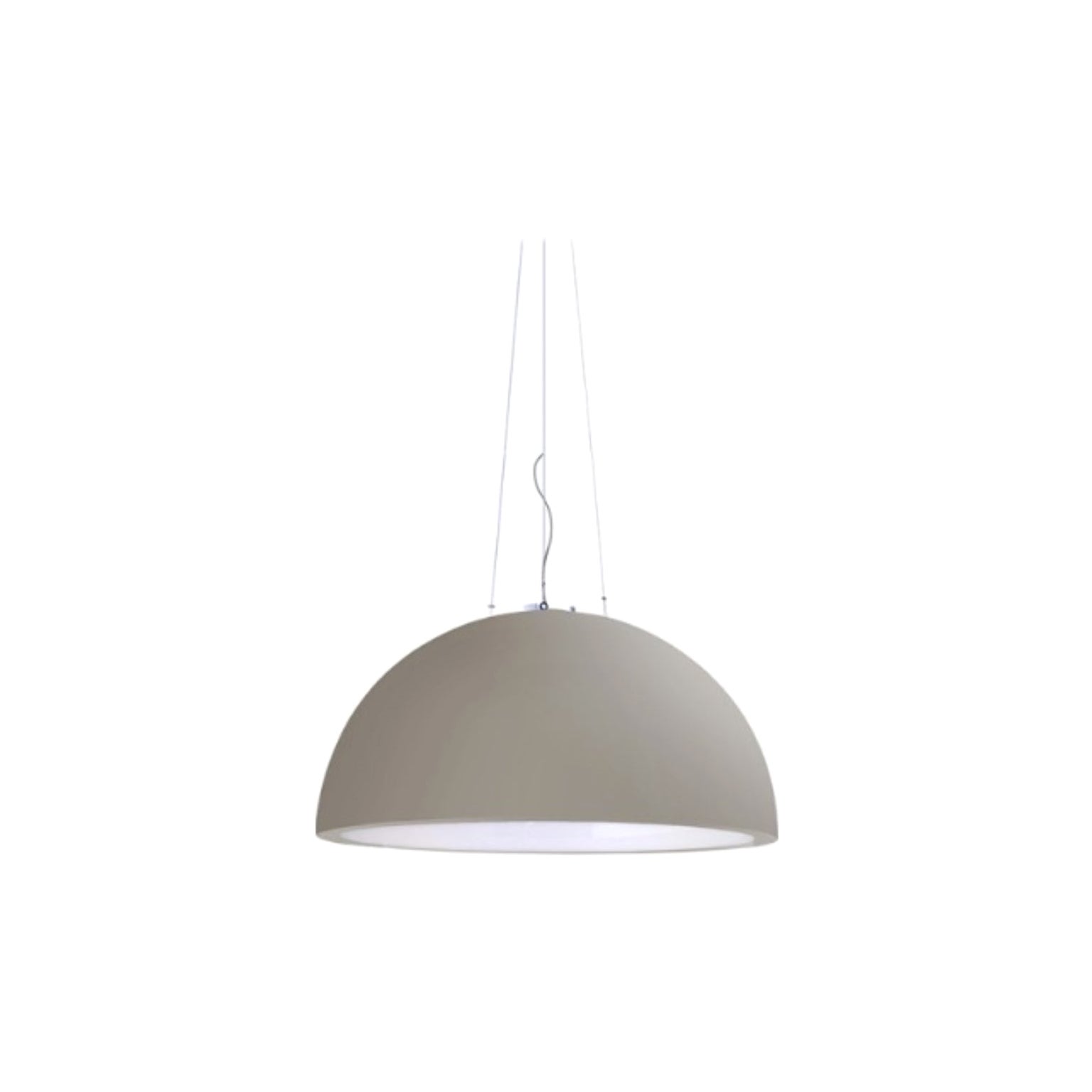 Dove Grey Cupole 80 Hanging Lamp by Giò Colonna Romano