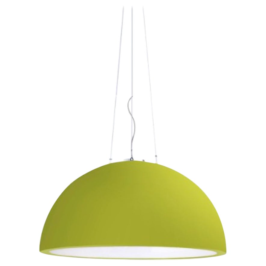 Lampada a sospensione Cupole 80 verde lime di Giò Colonna Romano