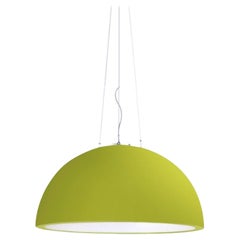Lime Green Cupole 80 Hanging Lamp by Giò Colonna Romano