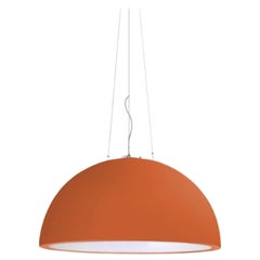Lampada a sospensione Zucca Arancione Cupole 80 di Giò Colonna Romano