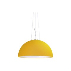 Lampada a sospensione Cupole 80 giallo zafferano di Giò Colonna Romano