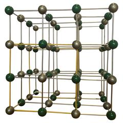 Vintage Ball and Stick Molecular Model of Salt