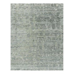 Rug & Kilim's Contemporary-Teppich in Grau und Blau mit abstrakten Mustern