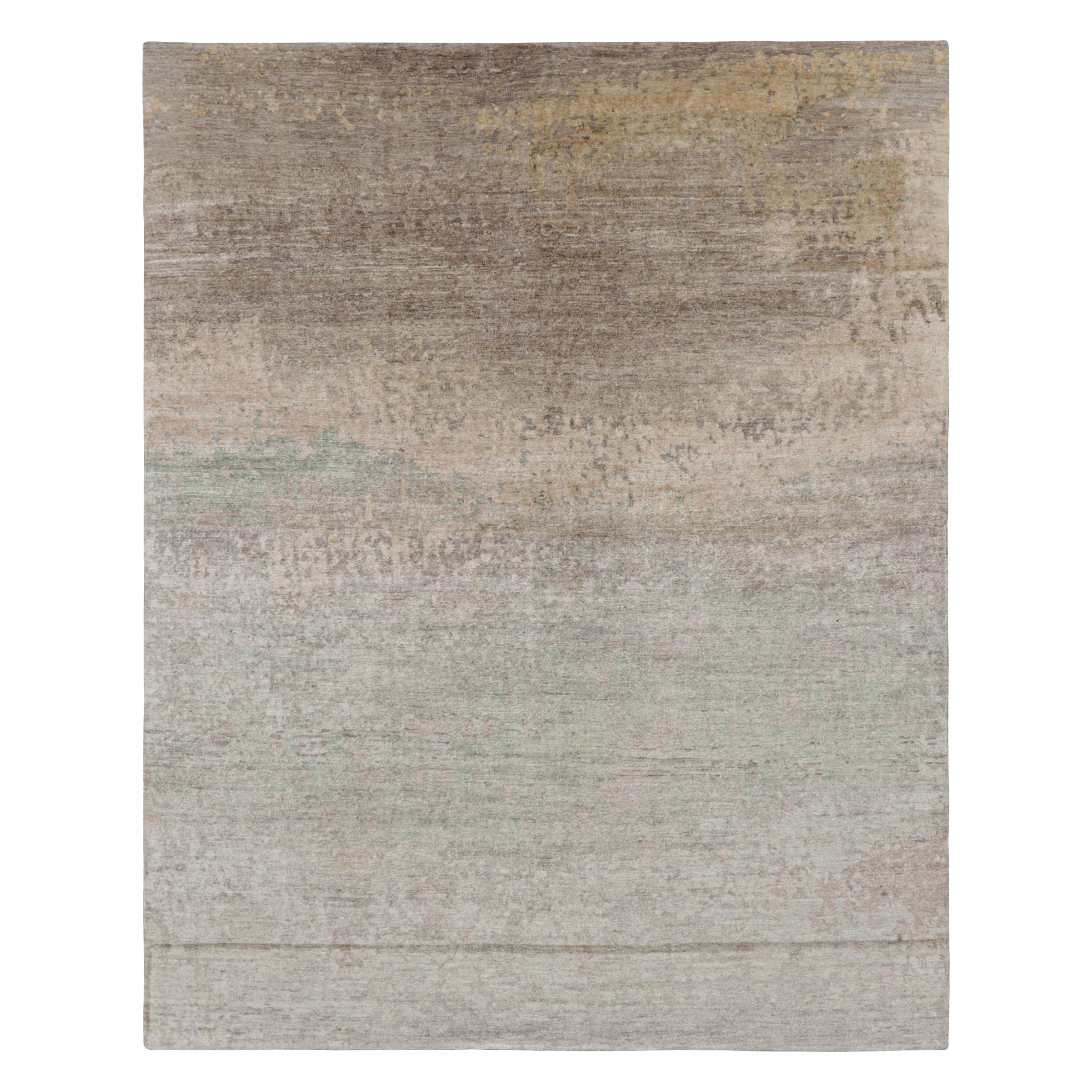 Rug & Kilim: Tappeto astratto contemporaneo con motivi pittorici policromatici
