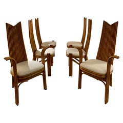 Vintage 6 Bamboo Chairs