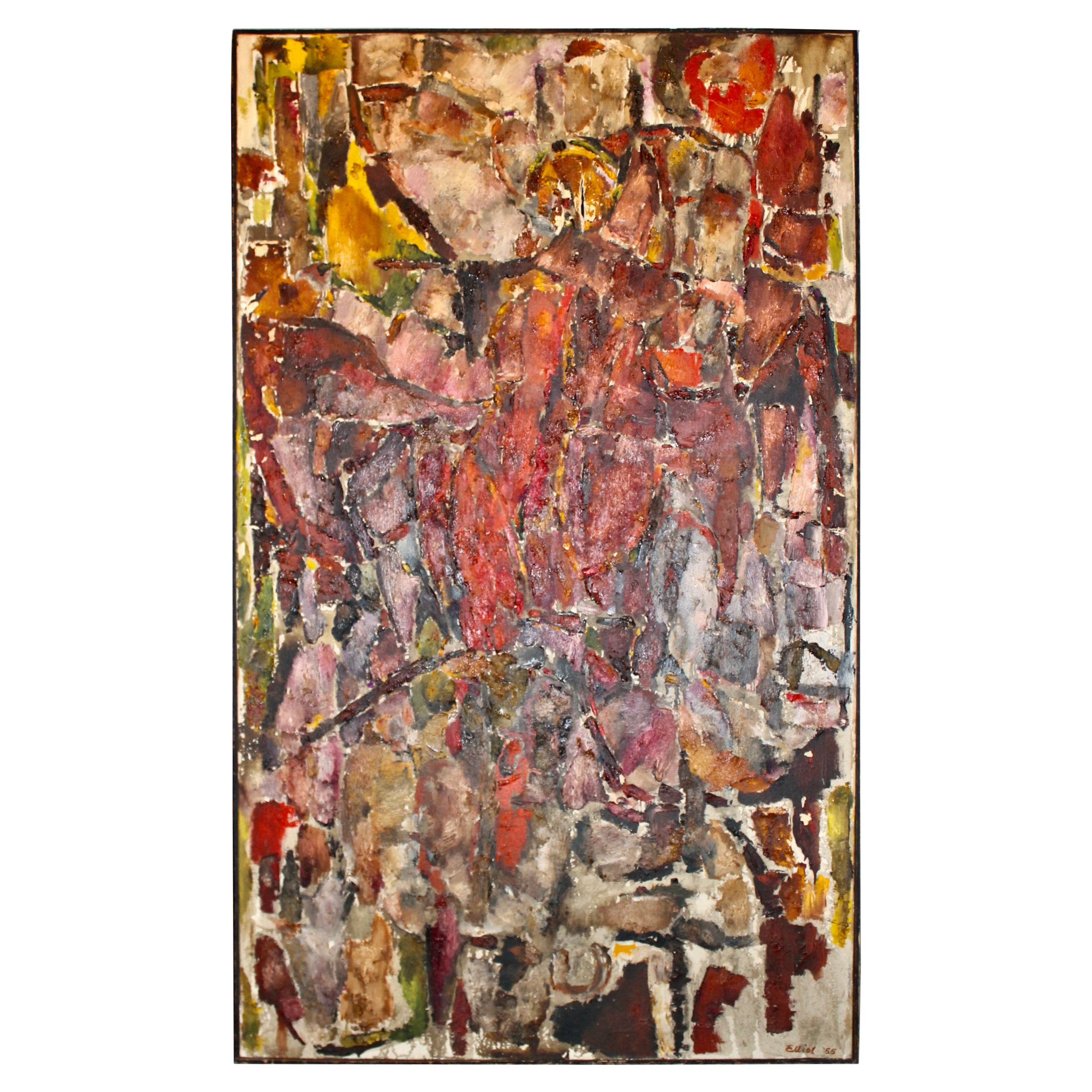 Lester Elliot 1955 Olio/Tela 'Genesi'