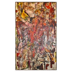 Lester Elliot 1955 Öl/Leinwand „Genesis“ Ölgemälde