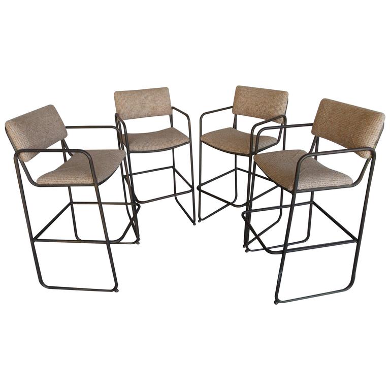 Kipp Stewart Bronze Bar Stools for Terra California Design at 1stDibs