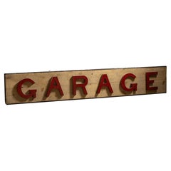 Massive Antique Garage Sign