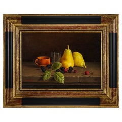 Still Life Painting by Jean Marie Daneis, Mures et Poires